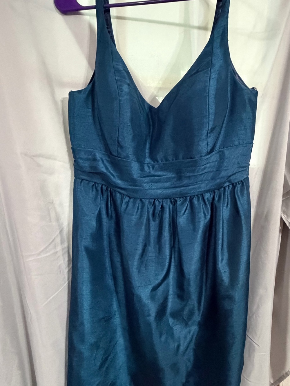 Jenny Yoo Navy Satin Dress